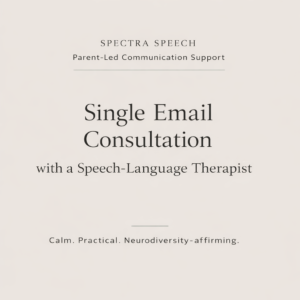 Single Email Consultation with a Speech-Language Therapist | Parent Support